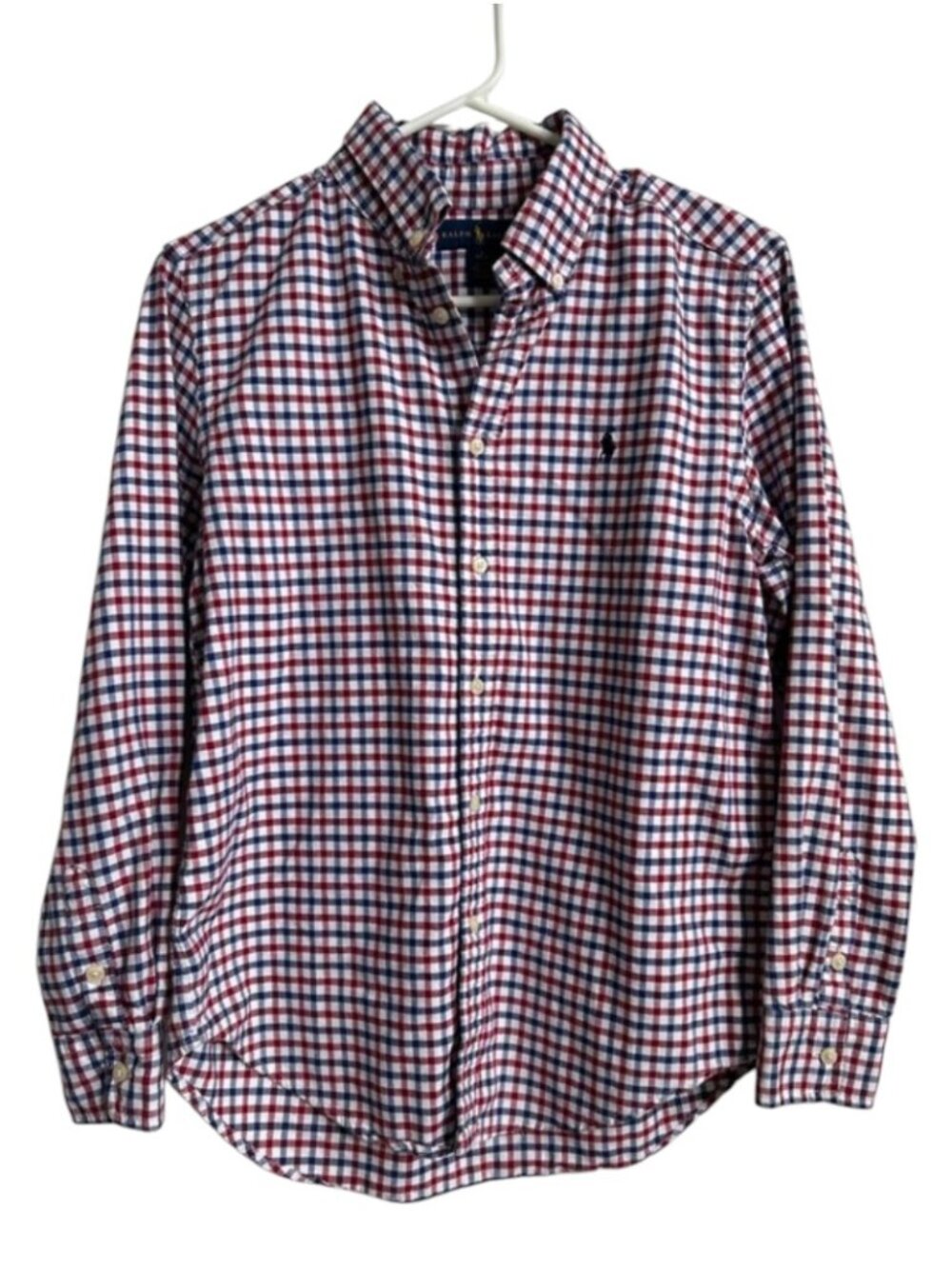 Ralph Lauren Plaid Dress Shirt Button Down XL 14/16